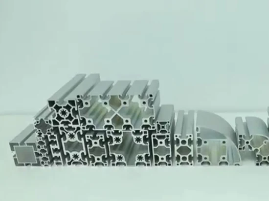 중국 제조 양극 처리된 산업 알루미늄 프로파일 알루미늄 프레임 압출